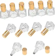 MUSISALY 12Pcs Roll Glass Roller Bottles with Caps Refillable Essential Oil Roll Containers for Perfumes Natural Oils and Essence No Leakage Design for Travel and Storage