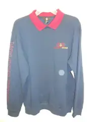 VOLCOM Men's Crewneck Polo Collared Sweater VOLOMETRICAL POLO - NVY - Small -NWT