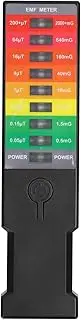Portable Electromagnetic Field EMF Gauss Meter Handheld EMF Meter Magnetics Field Monitor Home Environmental Electrical Electromagnetic Detector 9 LED Gauss Meter