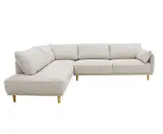 [James Lane] Hudson Terminal Left Facing Sofa Plaza Pearl Brown - 3 Seater