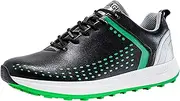 [PENXZT] Men's Waterproof Golf Shoes Casual Spikeless Golf Sneakers Comfortable Non-Slip Large Size Plus Size,E,12