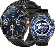 zodvboz HT28 1.85''Big Display Smart Watch for Men-LED Flashlight, 500mAh Extra-Large Battery, Stainless Steel Body Rugged Military Smartwatch Make/Answer Call, 5ATM Waterproof for Android iOS