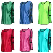 6X Sports Training Bibs Soccer Vests Group Team Bibs Basketball Cricket Football