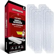 [Catchmaster] DEFIANT 8 Reusable Window Sill Bait Stations (4 Stacked) (Liquid Ant Bait - NOT Included), Ant Traps Indoor, Reusable Pest Control Traps for Home Windows, Reduce & Remove Colonies