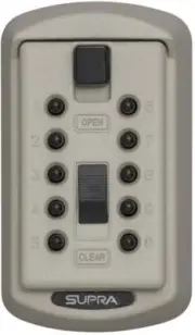 Kidde AccessPoint KeySafe Slimline Push Button Combination Key Lock Box, Beige