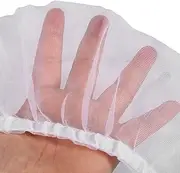 Seed Catcher, Bird Cage Cover, Budgie Skirt Protector for Parrot (White)