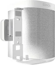 Vogel's Sound 4201 Speaker Wall Bracket for Sonos One and One SL, Max. 11 lbs (5 kg), Tiltable -30º/+30º, Swivels up to 70º (Left/Right), Also fits Sonos Play:1, White, 1 Bracket
