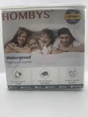 Hombys King Waterproof Mattress Protector Bamboo NEW White Deep Pockets Soft