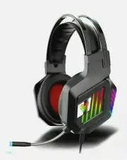 Pro Stereo Gaming Headset with Mic for PC XBOX PS4/5 RGB Wired 3.5mm Interface
