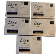 Lot Of 10 Soap Bars Dove White Beauty Cream Bar, Deep moisturizing 3.5 OZ Each