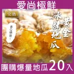 【愛尚極鮮】團購爆量必買完熟黃金冰烤地瓜20包組(250G±10%/包)