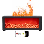 Fireplace Flame Humidifier Colorful Light Flame Oil Diffuser Mute Work