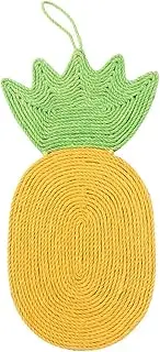 BESPORTBLE 1Pc Pineapple Shaped Cat Scratch Board Durable Sisal Grinding Claws Mat for Cats Creative Pet Playing Cushion Design for Home