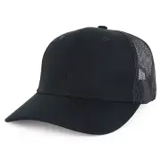 Youth Kid's Plain 6 Panel Trucker Mesh Baseball Cap - FREE SHIPPING