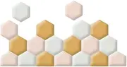 3D Kids Anti-Collision Wall Stickers Hexagon Adhesive Wall Padding, Peel and Stick Headboard Panel, Upholstered Protection Sticker for Playroom Office Home Studio