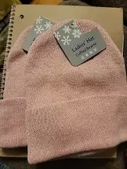2 New Ladie’s Mission Ridge Winter Beanies Hats Pink Warm Cozy