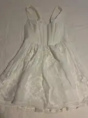 Zimmerman BNWT ALIGHT CORSET MINI DRESS White with bows Size 1