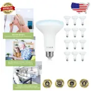 Brighten Your Space: Dimmable BR30 LED Flood Lights, 5000K Daylight, Pack of 12