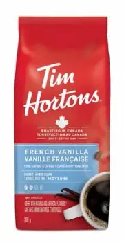 Tim Hortons Coffee French Vanilla 300g/ 10.6oz From Canada -FRESH & DELICIOUS