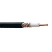 LDF4RK-50A 1/2'' Corrugated Copper Low Density Foam Coaxial Cable Black