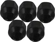 ULTECHNOVO 5pcs Tire Bolt Caps for Vehicle Easy Install Wheel Lug Nut Covers Hexagonal Nut for Car Flanges and Hubs Convenient Replacement Parts Finish