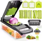 12-In-1 Pro Vegetable Chopper, Multifunctional Mandolin, Slicer, Dicer, Cutter,
