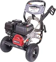 [SIMPSON] Cleaning CM61083 Clean Machine 3400 PSI Gas Pressure Washer, 2.5 GPM, CRX Engine, Includes Spray Gun and Wand, 4 QC Nozzle Tips, 5/16-in. x 25-ft. MorFlex Hose