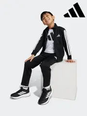adidas Black Essentials Climacool Little Kids Tracksuit (AR7923) | $76