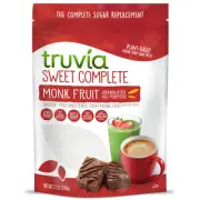 Truvia Sweet Complete Monk Fruit Granulated Sweetener Zero Sugar 12 Ounce