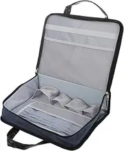 PartyKindom Lockable Document Bag Briefcase: Oxford Fabric File Organizer With Handle - Laptop Carrying Case For Business Travel - Document Folder For Men