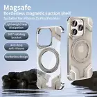 For iPhone 16 15 14 13 Pro Max Aluminum Magnetic Magsafe Frame Phone Case Cover