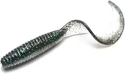 20 Pcs/Pack Curly Tail Soft Bait Dual Color with Salt & Fish Attractant Slow-Sinking Soft Bait for Mandarin Fish & Perch Soft Plastic Baits