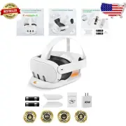 Meta Quest 3 Quick Charge Dock - Includes Rechargeable Batteries & LED Indicator
