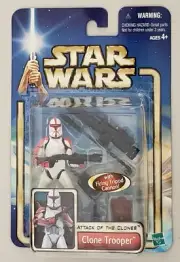 STAR WARS ATTACK OF THE CLONES CLONE TROOPER WITH FIRING TRIPOD CANNON
