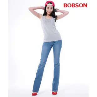 BOBSON 女款膠原蛋白小喇叭美肌褲8085-58