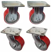 Beach BSBCAST2F2S - Caster Set - 2 Fixed/2 Swivel