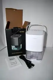 Portable MINI Portable Electric Dehumidifier W Night Mood Light in white #H2102