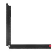 Multifunction Ruler Aluminum Alloy Ruler with Clear Scale Used for Woodworking