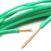 Pure Solid Bare Copper Grounding Wire 10 Awg Core #10 Gauge Thhn Pvc Jacket Sa