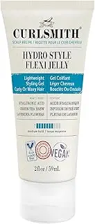 CURLSMITH - Hydro Style Flexi-Jelly - Vegan Defining Gel for Wavy, Curly or Coily Hair (2 fl oz)