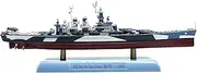 1/1000 Scale WWII USS North Carolina BB-55 Battleship Model Alloy Nautical Warship Miniature Teaching Model for Kids
