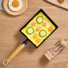NonStick Cast Iron Egg Pan Uncoated Breakfast Maker Cooking Tools