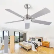 52" Ceiling Fans with Light and Remote,Farmhouse 5 Blades Quiet Reversible DC
