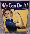 We Can Do It 2"x3" Fridge Locker MAGNET