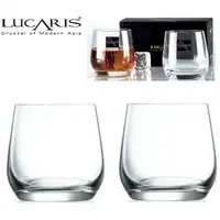 在飛比找樂天市場購物網優惠-Lucaris 香港系列威士忌杯 370ml 2入禮盒組 金