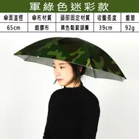 在飛比找樂天市場購物網優惠-38 CM彩條西瓜彩虹雨傘帽迷彩銀膠雨傘帽 釣魚傘帽 遮陽帽