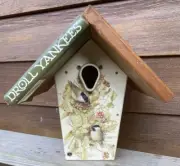Droll Yankee Discontinued Wooden Chickadee Wild Bird House Nesting Box NEW