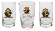 AUCKLAND 1990 COMMONWEALTH GAMES SET OF 3 GLASSES MINT UNUSED RARE MAN CAVE