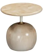 TOV Furniture Mire Faux Marble Side Table