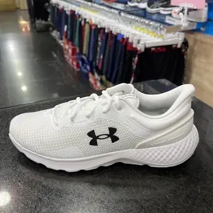 UNDER ARMOUR Charged Escape 4 UA 男款 慢跑鞋 3025420-103 白 600 紅